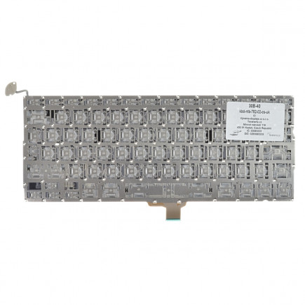 Apple MacBook Pro 13 A1278 (Mid 2010) keyboard for laptop CZ Black / White / Silver without frame, without backlight