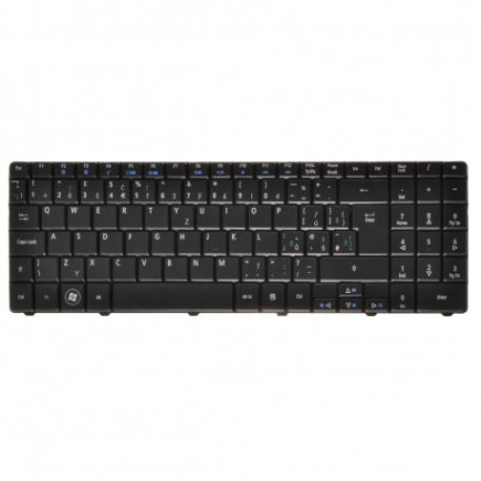 Acer eMachines E625 keyboard for laptop CZ/SK Black, without backlight, with frame