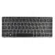 HP EliteBook 820 G2 keyboard for laptop CZ/SK Silver, Backlit, With frame