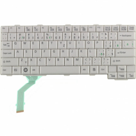 Fujitsu Siemens LIFEBOOK p771 keyboard for laptop CZ/SK White, Without backlight, With frame