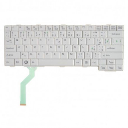 Fujitsu Siemens LIFEBOOK p701 keyboard for laptop CZ/SK White, Without backlight