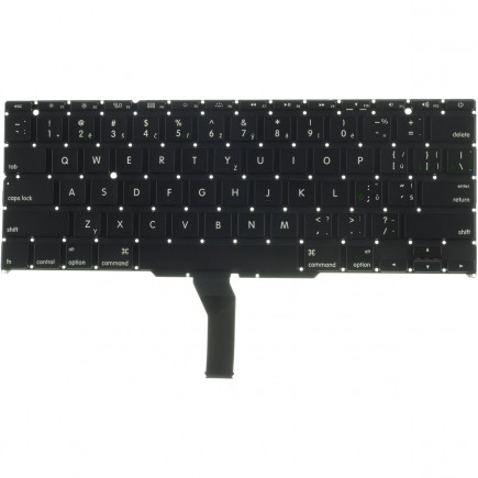 Apple MacBook Air 11 A1370 keyboard for laptop without frame, black CZ/SK, with backlight