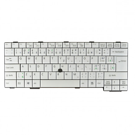 Fujitsu Siemens LIFEBOOK E751 keyboard for laptop CZ/SK White, Without backlight, With frame
