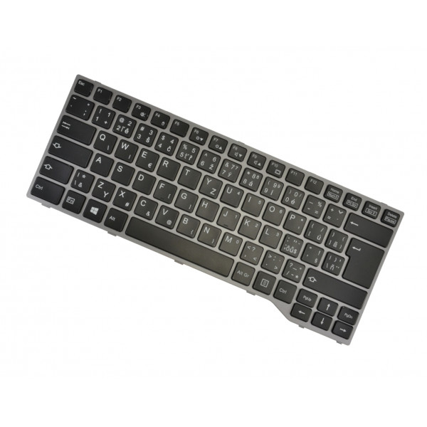 Fujitsu Siemens LIFEBOOK E546 keyboard for laptop CZ/SK Black, without backlight, with frame