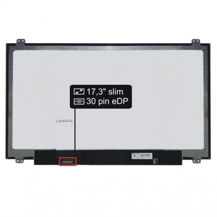 Screen for the NT173WDM-N17 V8.0 laptop LCD 17,3“ 30pin eDP HD+ LED Slim - Matte