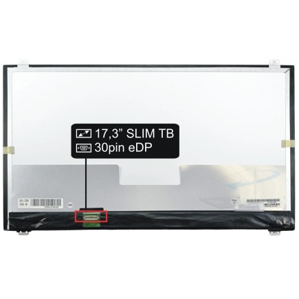 Screen for the LP173WF4(SP)(D1)  laptop LCD 17,3“ 30pin eDP Full HD LED Slim IPS TB - Glossy